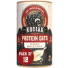 Kodiak Cakes Oatmeal Canister, Rolled Oats, High Protein, 100% Whole Grains (12 canisters)