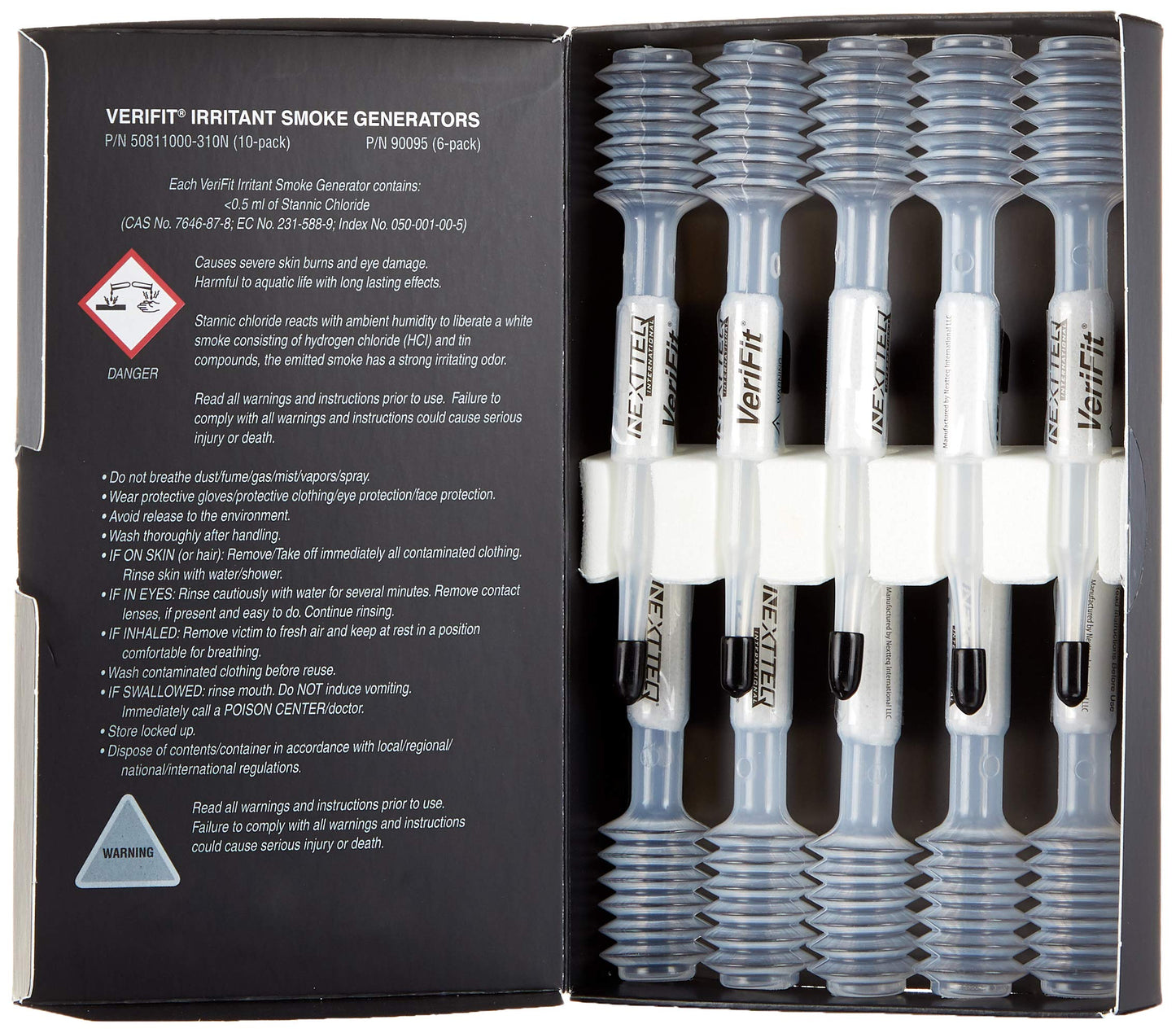 Honeywell Irritant Smoke Qualitative Fit Test Tubes, (10/Pk) (770046)