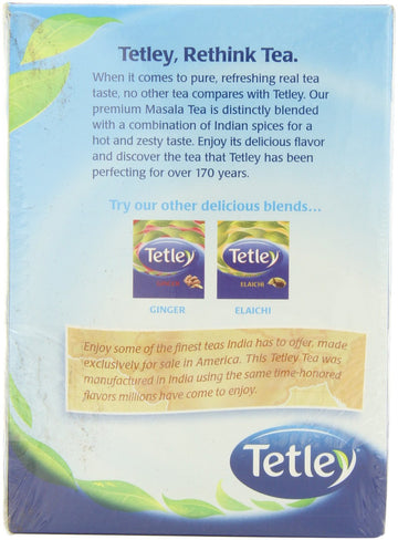 Tetley Tea, Masala, 72-Count Tea Bags (Pack Of 3)