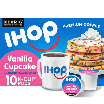Ihop Vanilla Cupcake Artificially Flavored Keurig K-Cup Coffee Pods, 10 Ct Box