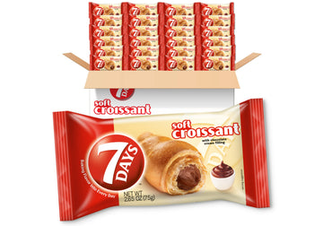 7Days Soft Croissant, Chocolate, Perfect Breakfast Pastry Or Snack, Non-Gmo 2.65 Ounce (Pack Of 24)
