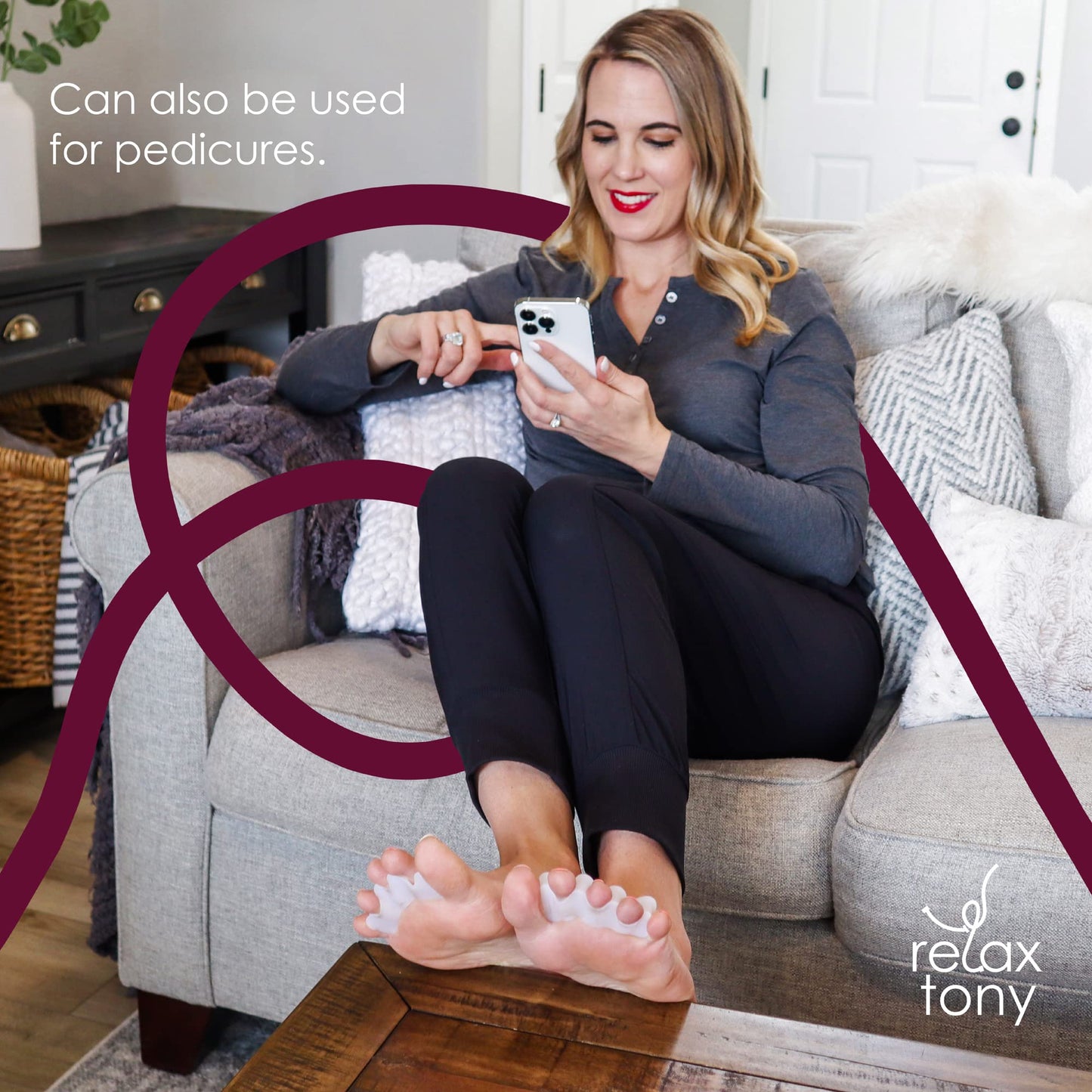 Gel Toe Separators, Spreaders & Straighteners | Hammer Toe Separator To Relieve Foot Pain & Correct Toes | Used As Toe Spacers F