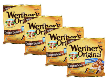 Werther'S, Original Hard Candy, Caramel Coffee, Sugar Free, 2.75Oz Bags (Pack Of 4)