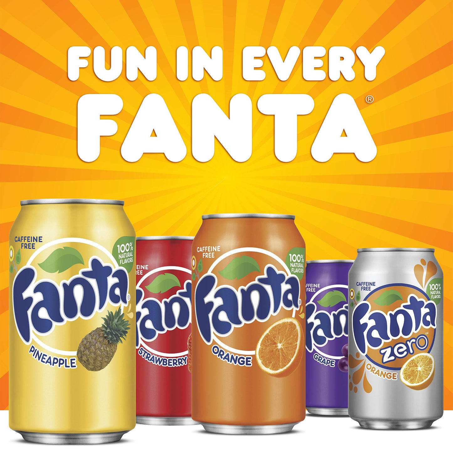 Fanta Pineapple 12 Fl Oz Cans 12 Pack