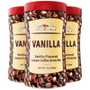 Elite Instant Coffee Vanilla Flavored Drink Mix 7Oz (3 Pack) Gluten Free, Resealable Tin Bottle