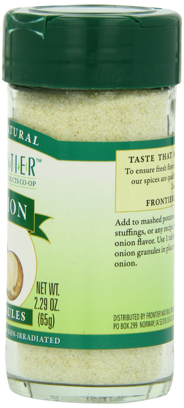 Frontier Natural Products Onion, White Granules, 2.29-Ounce