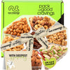 Sympathy Nuts Gift Basket With Sympathy Ribbon + Greeting Card (7 Assortments) Gourmet Food Bouquet Platter, Condolence Care Pac