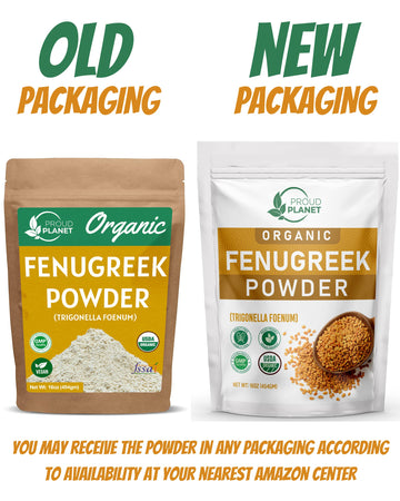 Organic Fenugreek Powder 16Oz (454G) For Health, Skin & Hair Methi Seeds Powder | Non Gmo & Gluten Free | Usda Certified By Prou