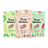 True Dates, Sour Flavor Variety, 3-3.5 Ounce Bags (Sour Apple, Sour Cola, Sour Watermelon) - Dates With Candy Flavor, Vegan, No