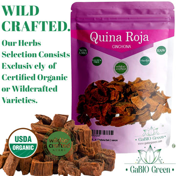 Quina Roja Cinchona Bark, (4 Oz/114 Gr) 100% Pure & Natural, Red Quina, Cinchona Pubescens Bark, Quina Roja Tea, Red Cinchona, Q