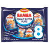 Osem Bamba Peanut Snacks for the Family - All Natural Peanut Puffs (Pack of 8) 0.7oz bags - Only 4 Ingredients - Peanut Butter P