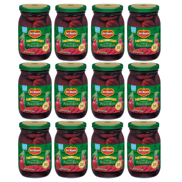 Del Monte Harvest Selects Crinkle Cut Pickled Beets, Ready To Eat Pickled Beets, 12 Pack, 16 Oz Jar