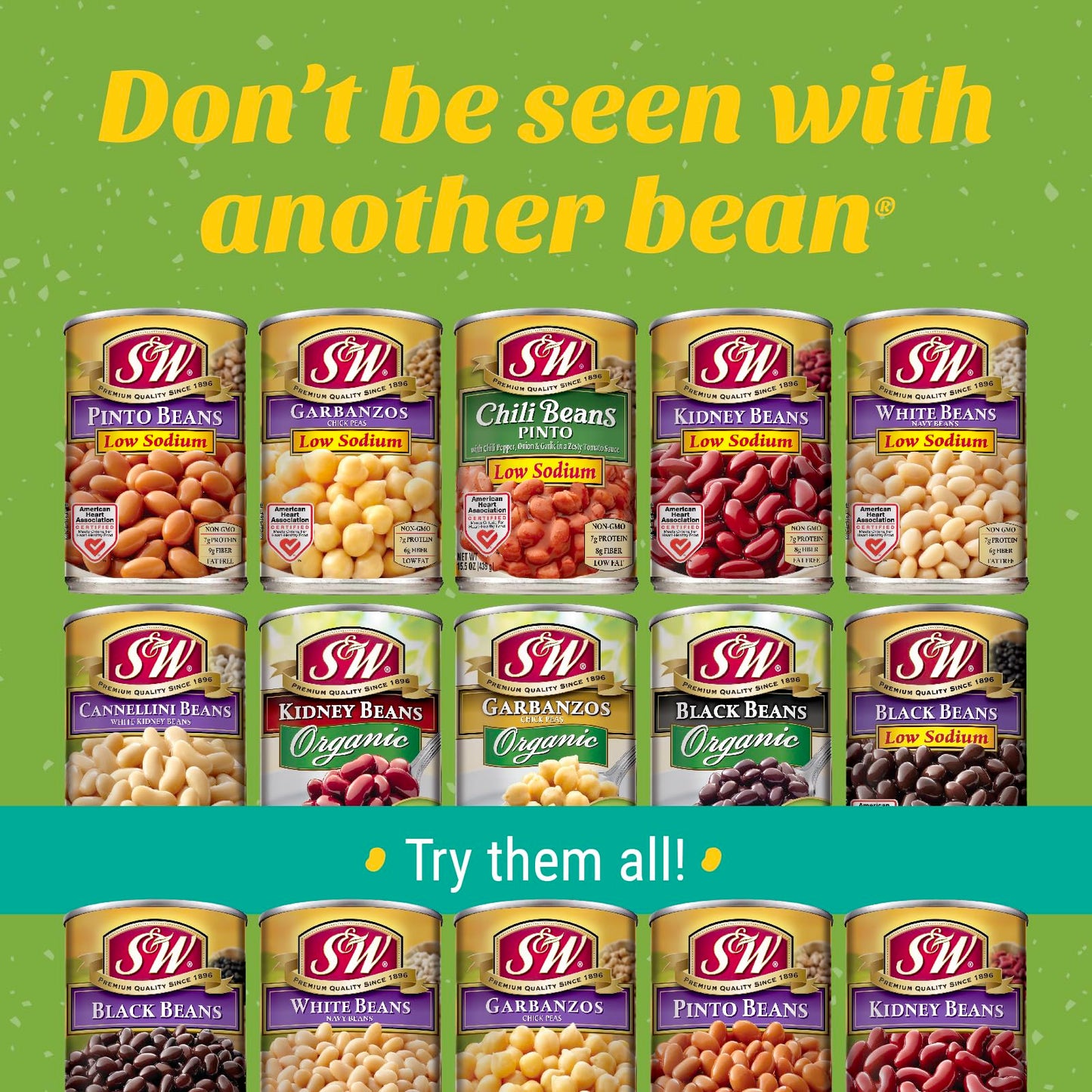 S&W - Pinto Chili Beans - 15.5 Oz. Can (Pack Of 12)