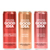 Good Idea Functional Sparkling Water Variety Pack - Berry Bliss - 12 Fl Oz (Pack of 18) - Caffeine Free, Vegan, Keto Friendly, Non GMO