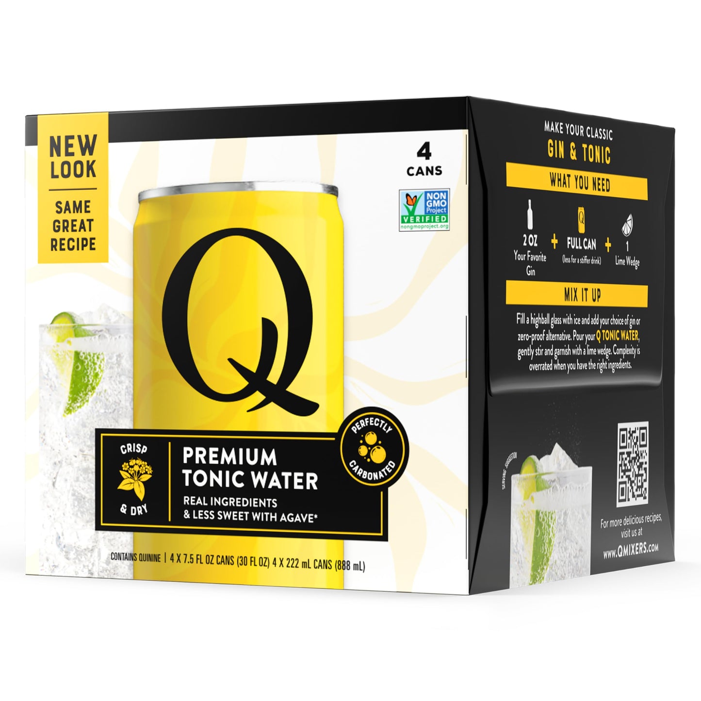 Q Tonic Water Tonic Light 4Pk 30 Fl Oz
