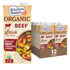 Kitchen Basics Organic Beef Stock, 32 Oz (Pack Of 12) | No Artificial Flavors And Gluten Free |