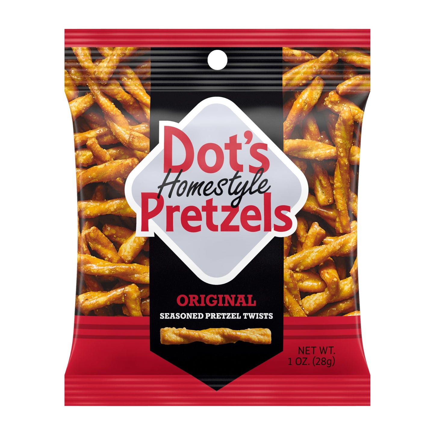 Dots Homestyle Pretzels Variety Pack - Original, Honey Mustard, Parmesan Garlic - 18 Individually Sized 1oz Bags