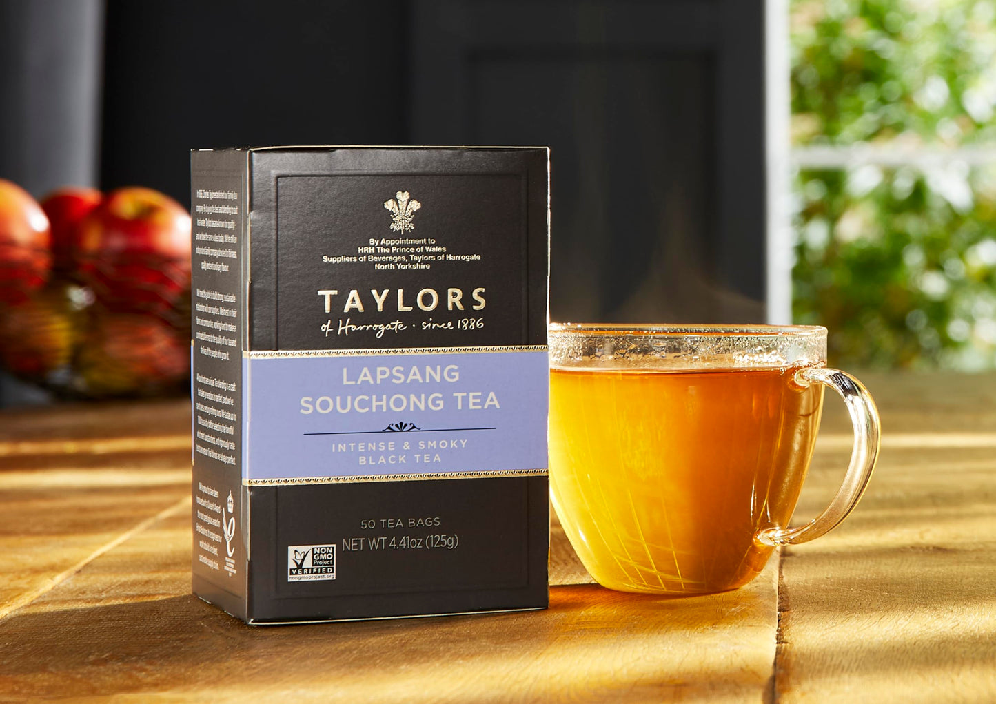 Taylors of Harrogate Lapsang Souchong Tea, 50 Teabags, Pack of 6, Model 1400