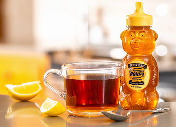 BUSY BEE Honey, Grade A Filtered, 12 Ounce (Pack of 3 Honey Bears)