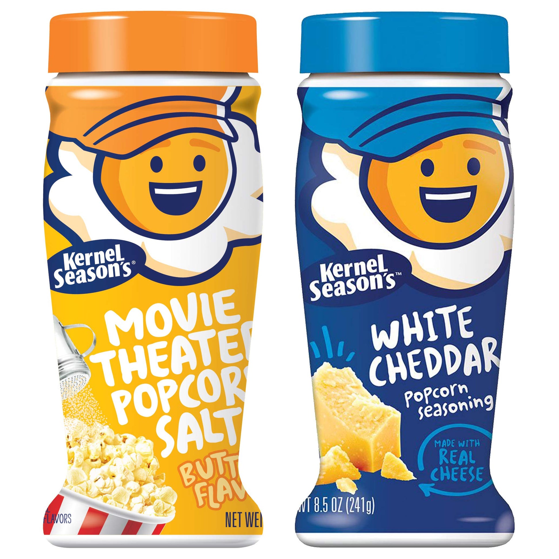 Kernel Season'S Popcorn Seasoning Movie Theater Butter Salt & White Cheddar, 8.5 Ounce (Pack Of 2)