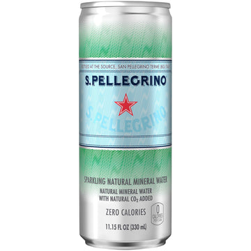 S.Pellegrino Sparkling Natural Mineral Water, 11.15 Fl Oz (Pack Of 8)