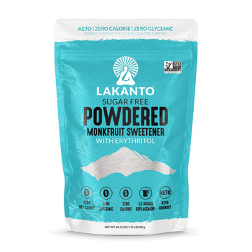 Lakanto Powdered Monk Fruit Sweetener with Erythritol - Confectioners Sugar Substitute, Frosting, Icing, Zero Calorie, Keto Diet