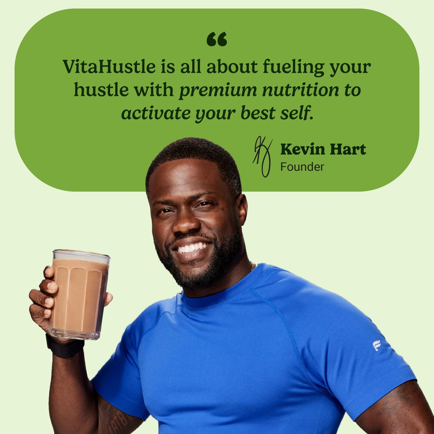 VitaHustle ONE Meal Replacement Shake - Plant Based Protein Powder, Vegan, Chocolate Flavor, 24.41 Ounce