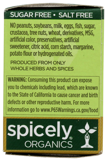 Spicely Organic Ground Black Pepper, 0.45 Oz