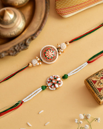 Rakhi Set Of 2 Rakhi Gift Hamper Rakhi For Brother Rakhi With Dry Fruits Rakhi For Brother Combo Rakhi Hamper Blue L10 Tray Mang