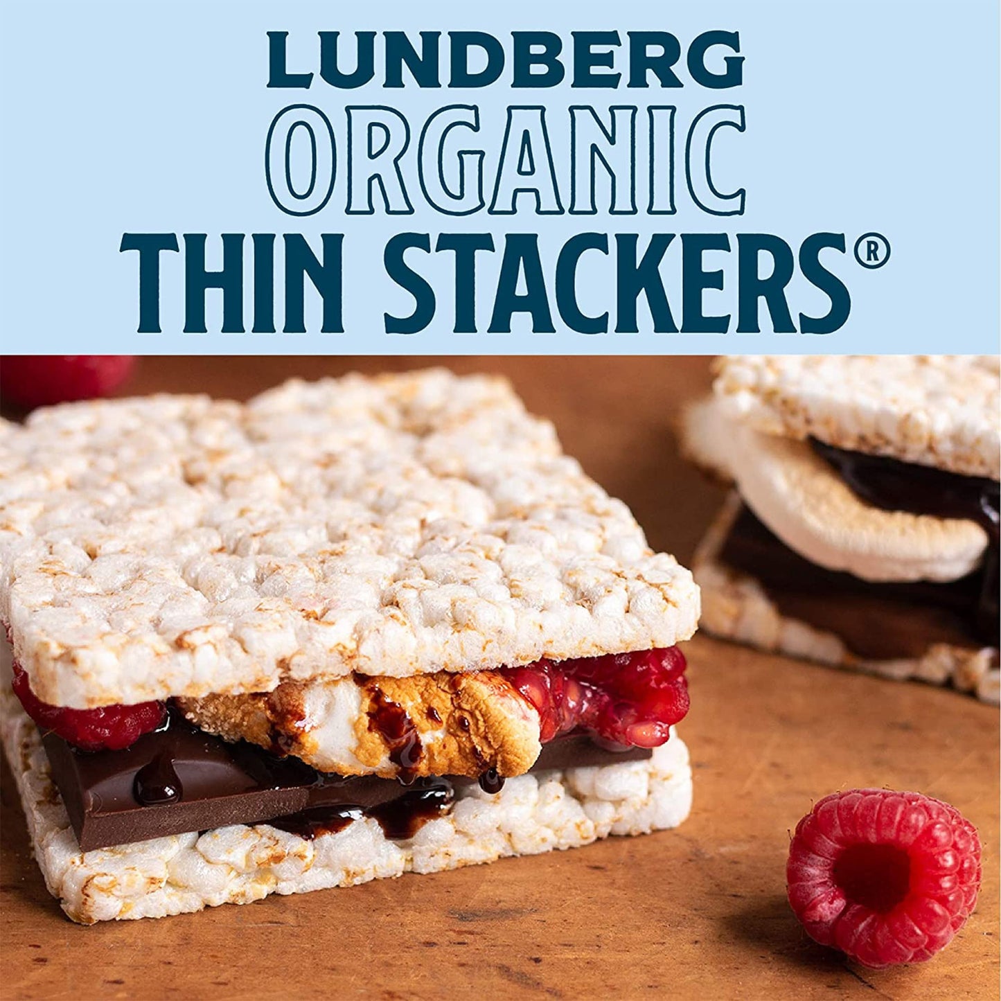 Lundberg Organic Thin Stackers, Red Rice & Quinoa, Salt-Free,Thin Multigrain Rice Cakes, Gluten-Free, Vegan, Healthy Snacks, 6 o