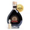 Due Vittorie Gold Barrel Aged Balsamic Vinegar - 8.45 fl oz Glass Decanter, Black