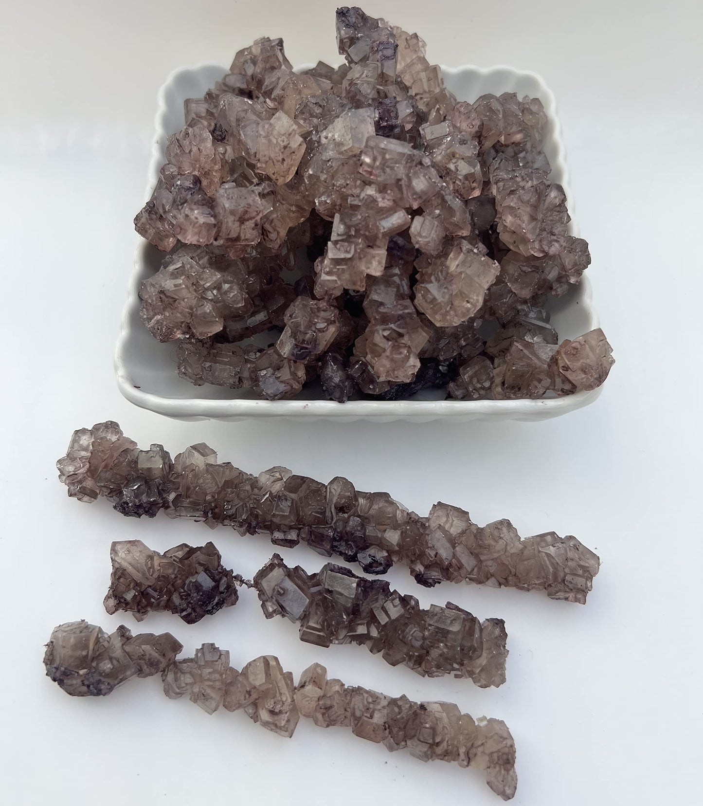 Sweetglob Old Fashioned Rock Candy Crystals On Strings (Purple Grape, 3 Pound)