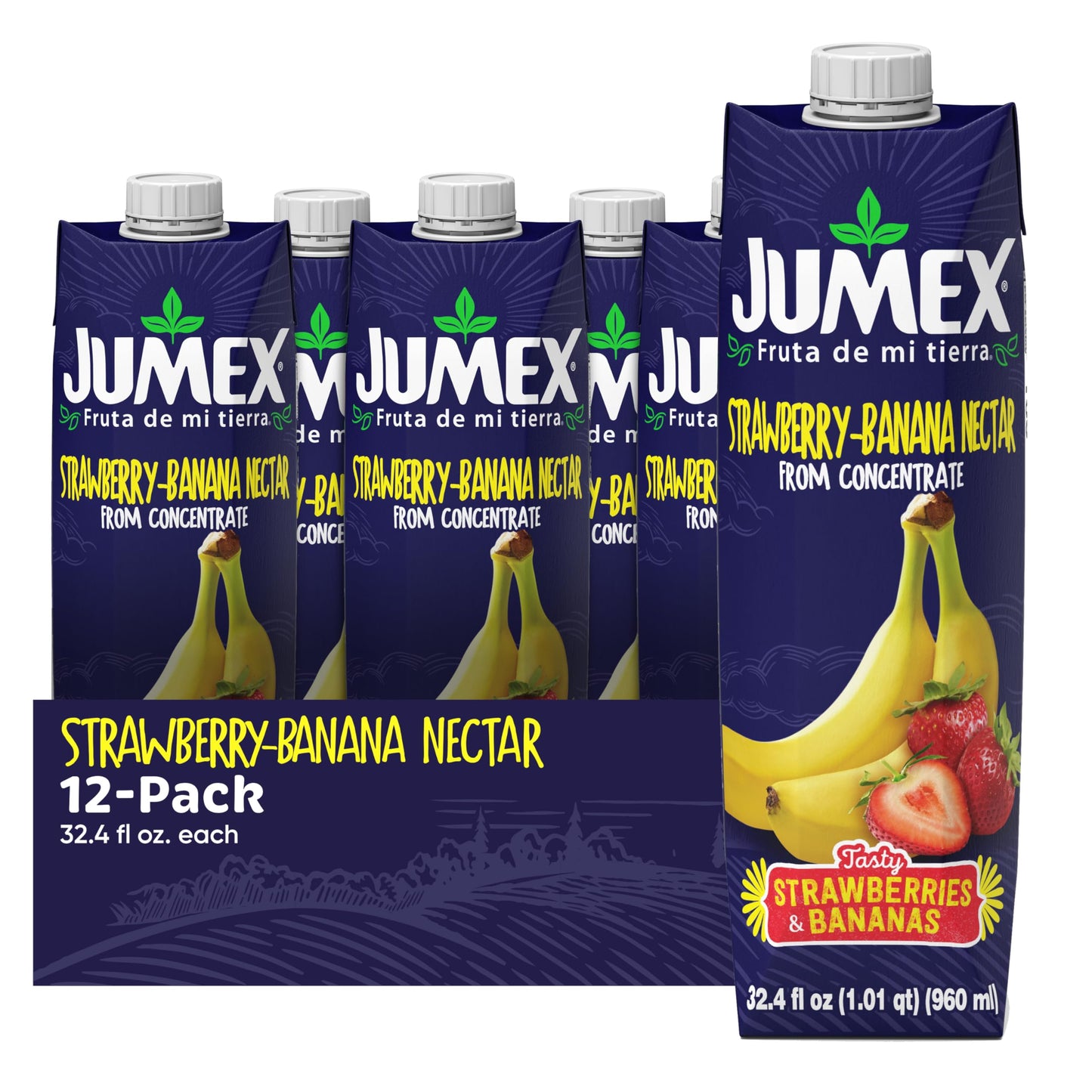 Jumex Strawberry-Banana Nectar, 32.4 Fl Oz (Pack of 24)