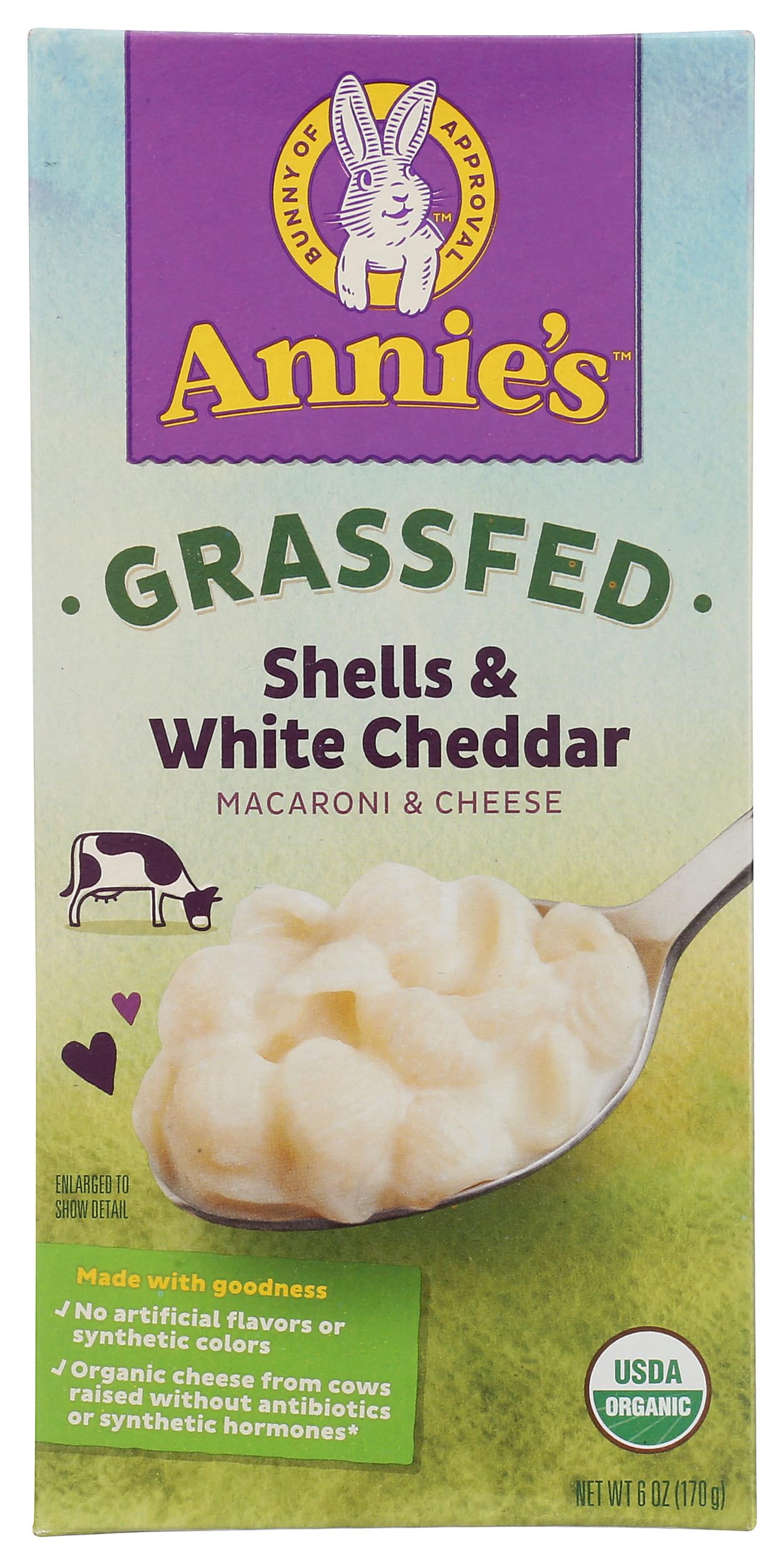 Annies Homegrown Macaroni And Cheese Shell White Cheddar 6 Oz