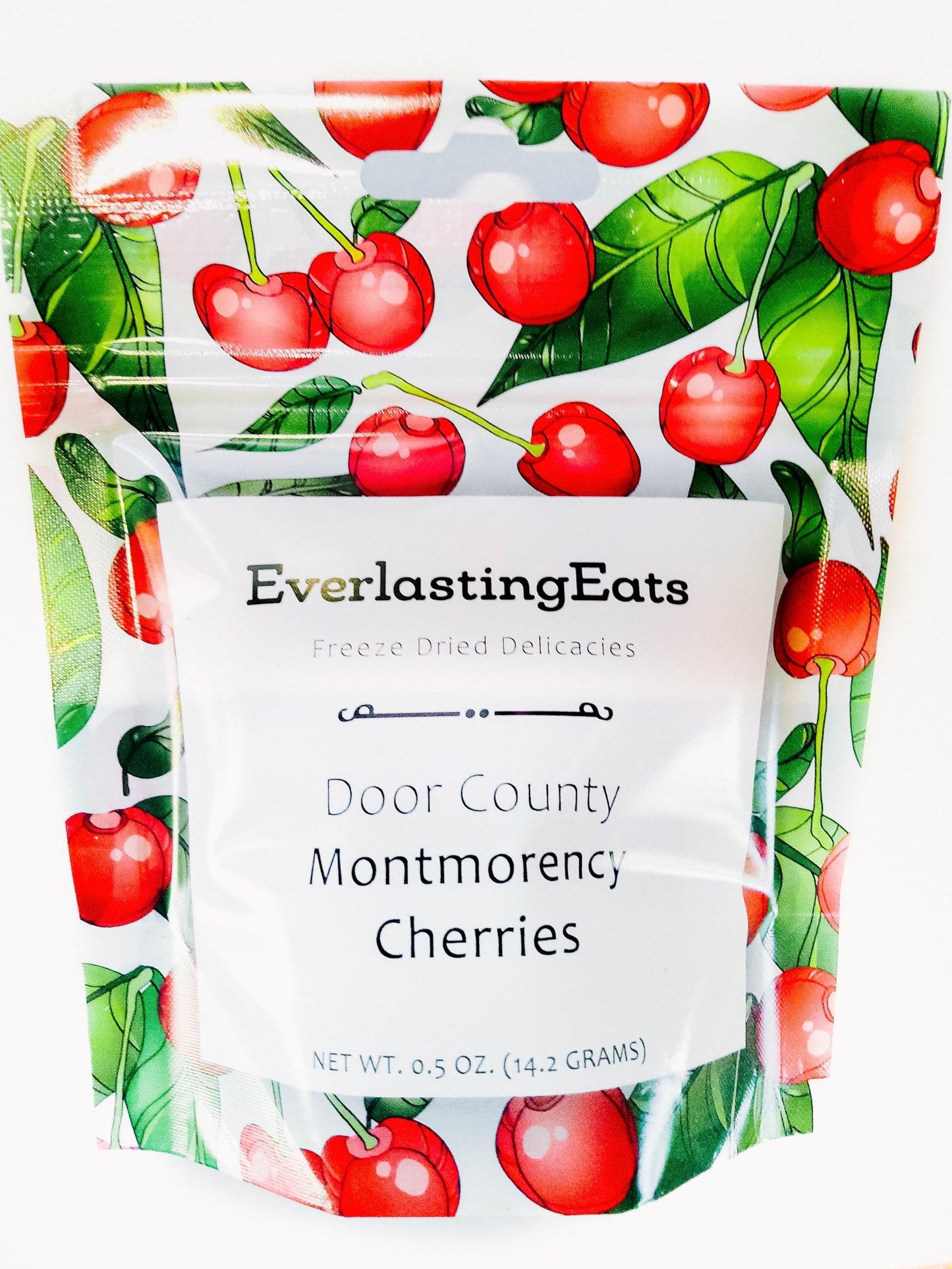 EverlastingEats Freeze-Dried Montmorency Cherries - Gluten-Free, No Added Sugar, 0.5 Oz