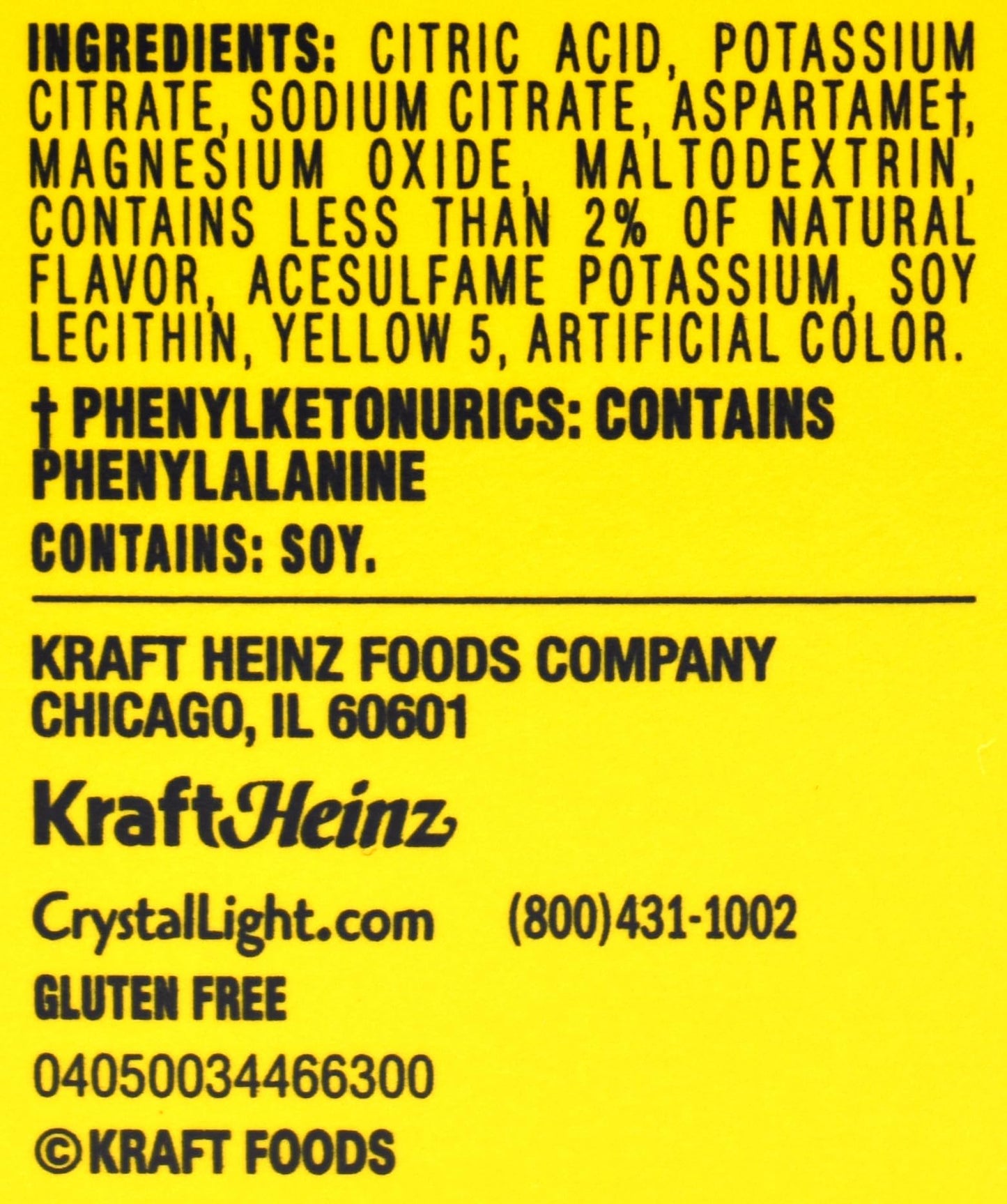 Crystal Light Lemonade Drink Mix, 12-Quart Canister (Pack of 3)
