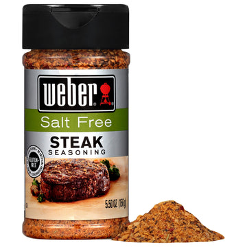 Weber Salt Free Steak Seasoning 5.5 Ounce Shaker (Pack Of 6)