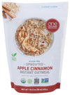 One Degree Organic Foods Organic Apple Cinnamon Sprouted Instant Oatmeal 18 Oz