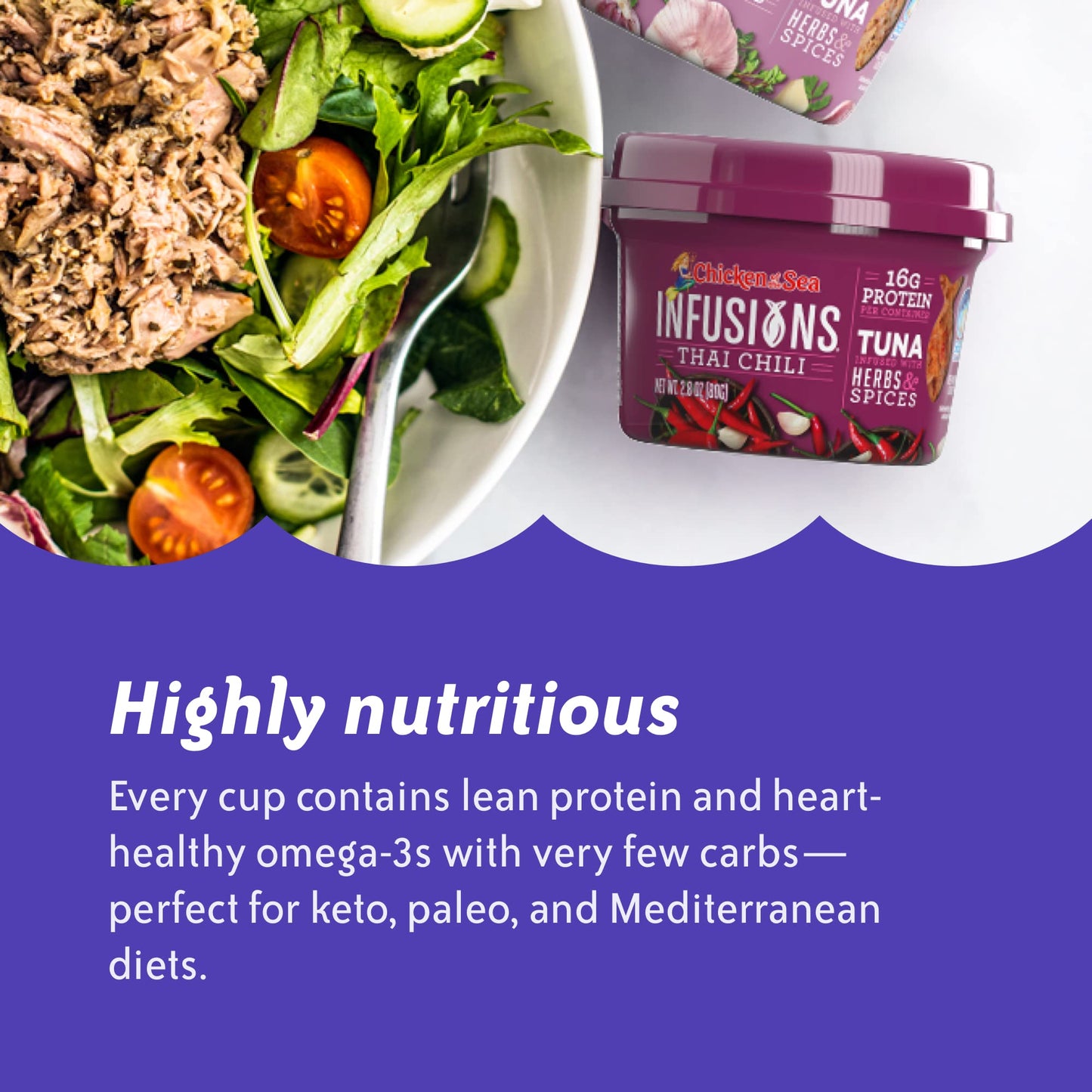 Chicken Of The Sea Infusions Tuna, Lemon & Thyme, 2.8-Ounce Cups (Pack Of 6)