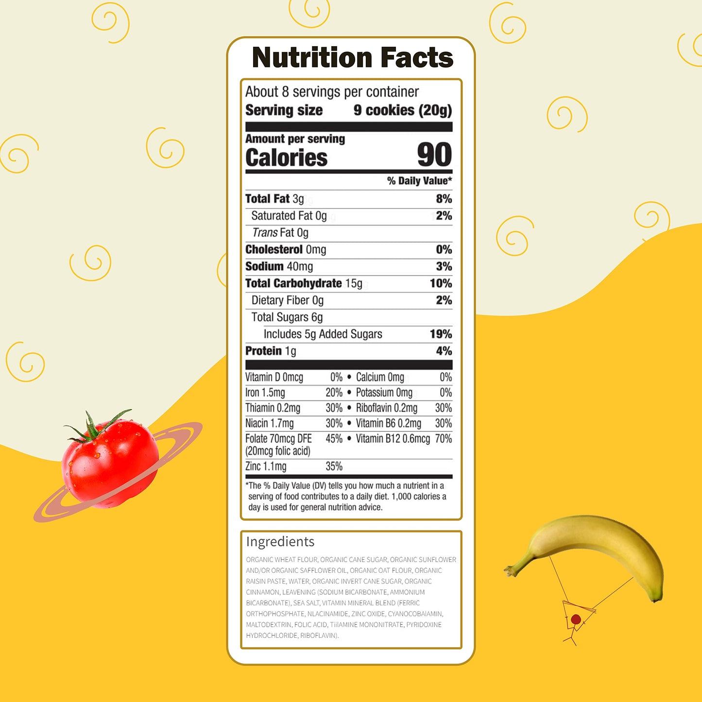 Earth's Best Organic Kids Snacks, Sesame Street Toddler Snacks, Organic Letter of the Day Cookies for Toddlers 2 Years and Older