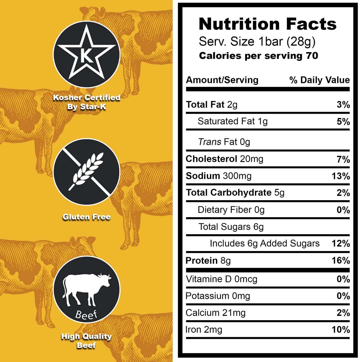 Premium Aufschnitt Beef Bars - High Protein Snack, Island Teriyaki Flavor, 12 Count, Keto Friendly, Kosher, Halal