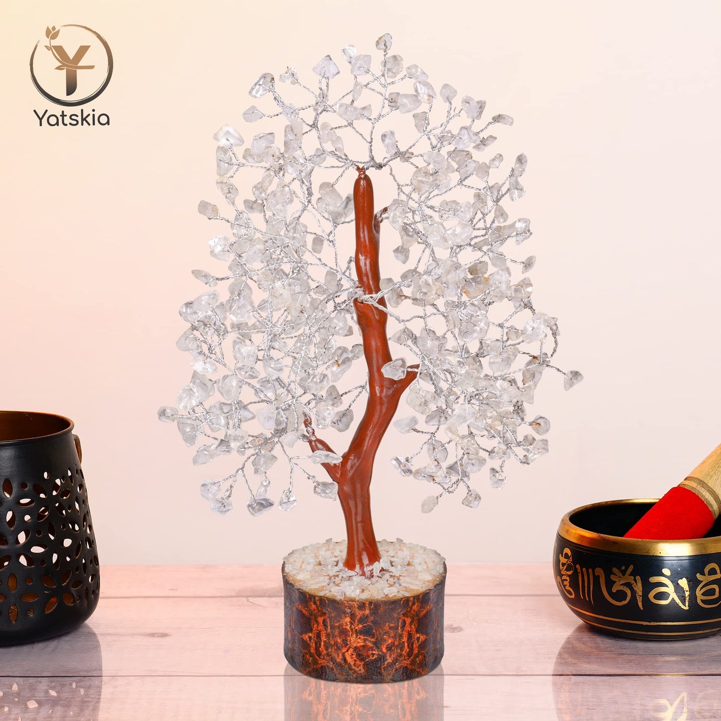 Clear Quartz Crystal - Tree Of Life Chakra, Stone Clear, Artificial Trees, Fungshui Decorations, Crystal Money Tree, Crystal Luc