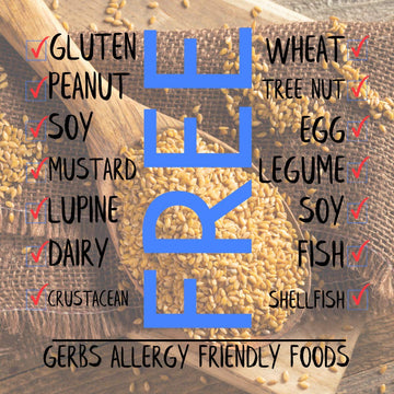 Gerbs Raw Golden Flax Seeds 2 Lbs. Premium Grade | Freshly Harvested Flaxseed & Packaged In Resealable Bulk Bag | Non-Gmo, Keto & Paleo Cleared |High In Omega-3 Fatty Acids & Fiber| Gluten Peanut Free