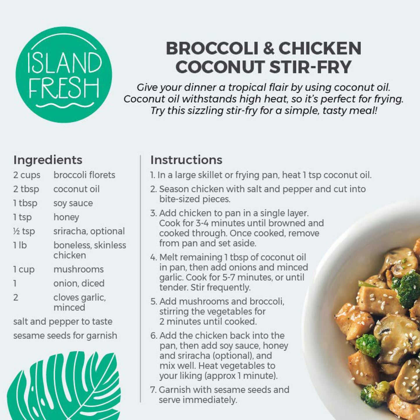 Island Fresh Organic Coconut Oil (54 Oz) - Organic Virgin Coconut Oil Great For Baking, Versatile Cooking Oil, Diy Hair Oil & Sk