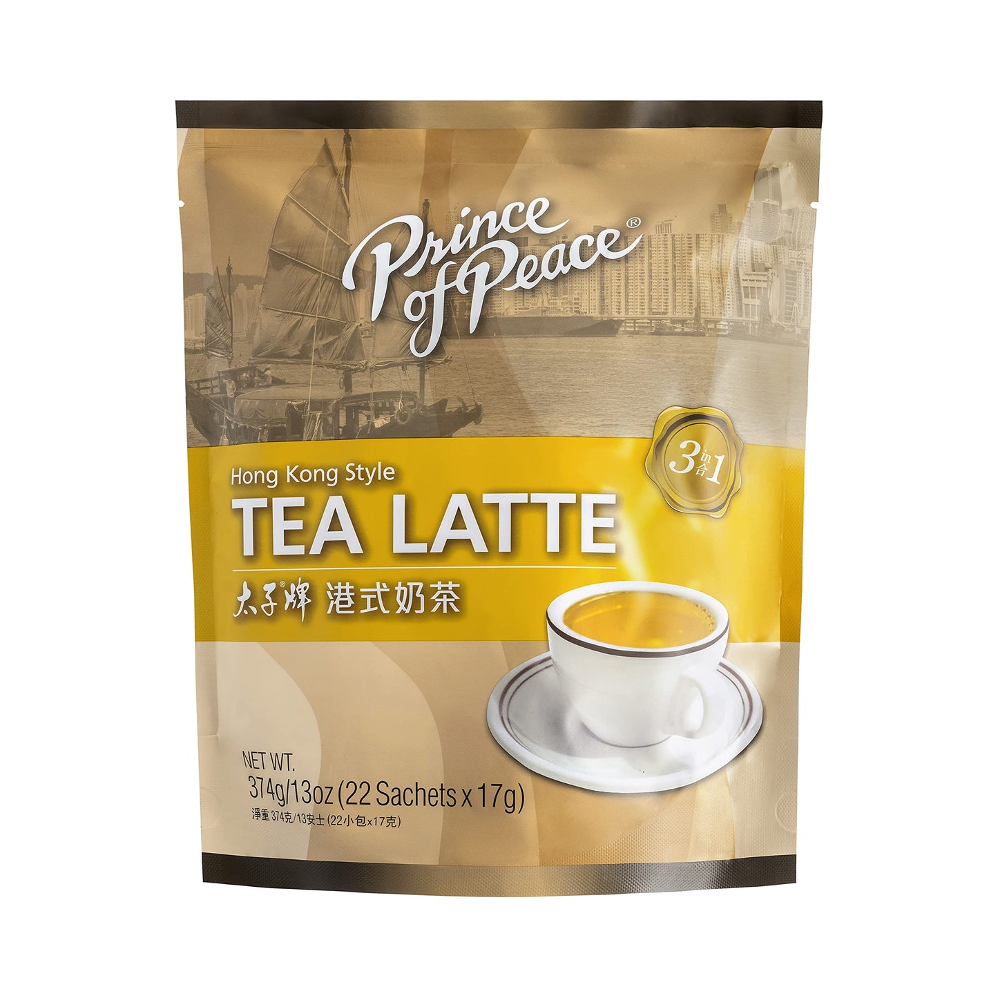 Prince Of Peace® 3 In 1 Hong Kong Style Tea Latte (22 Sachets)