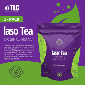 Total Life Changes Iaso Instant Tea - Cleansing Tea, 25 Sachets, Pack of 2, Gentle & Refreshing, Convenient for Balanced Lifestyle