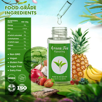 Nomeca Food Flavoring Oil, Candy Flavors Strawberry Chocolate Vanilla Flavoring Extract for Baking Cooking and Lip Gloss Making,