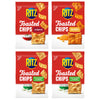 RITZ Toasted Chips Variety Pack, Cheddar, Sour Cream and Onion, and Original Crackers, Holiday Party Snacks, Bulk Snacks, Christ