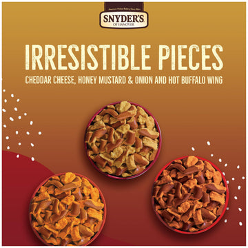 Snyders of Hanover Pretzel Pieces, Variety Pack of Pretzels Individual Packs, 2.25 Oz, 18 Ct (Pack of 18)
