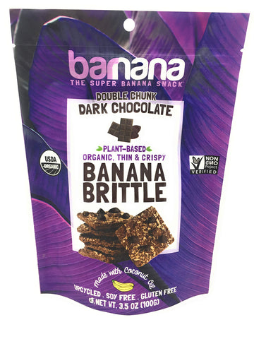 Barnana - Organic Chewy Dipped Banana Bites, Dark Chocolate, Chewy Banana Snack, Made With Real Fruit, Potassium, Kosher, Usda Organic, Paleo, (3.5 Oz, 12-Pack)